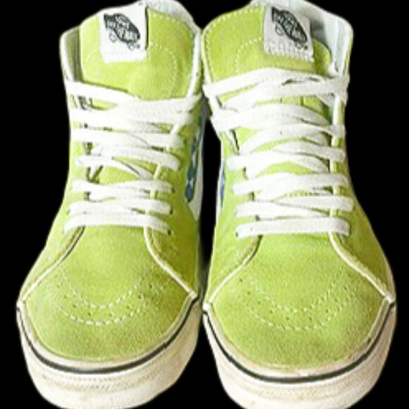 Vans Sk8-Hi OTW Skateboard Shoes Mens 6 Bright Green - Picture 3 of 7